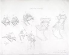 Chairfilm-Drawings, 1970 
