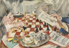 Die Schachpartie, um 1925/1930