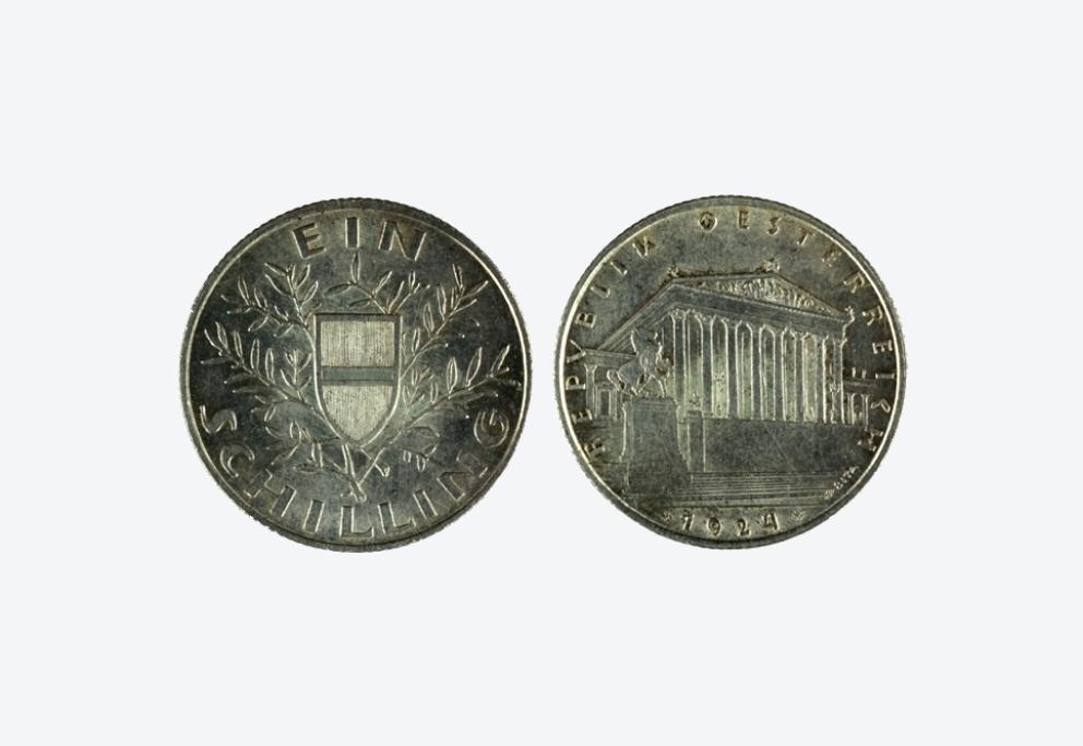 1 Schilling 1924, Silber, Inv.Nr. MD00039