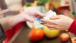 Zahlung an Supermarktkassa
