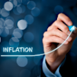 hand und pfeil schriftzug inflation
