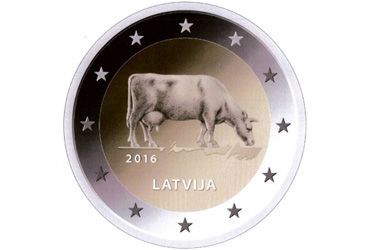 2 Euro Lettland 2016