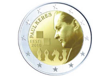 Coin: the 100th anniversary of the birth of the famous Estonian chess grandmaster Paul Keres