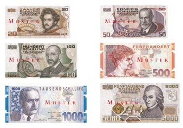 Exchange Of Austrian Schillings Oesterreichische Nationalbank Oenb