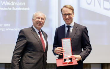 Gouverneur Ewald Nowotny und Präsident Jens Weidmann