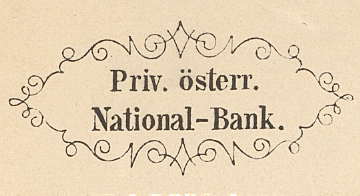 Briefkopf der privilegirten oesterreichischen National-Bank, ca. 1850