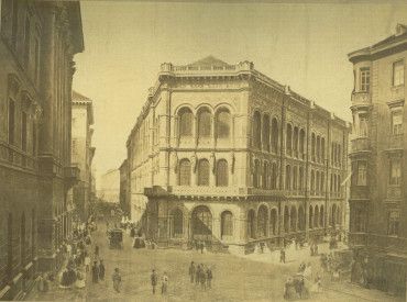 Das Bank- und Börsengebäude, eröffnet 1860