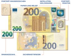 Bild zu: 100- und 200-Euro-Banknoten