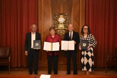 Markus Marterbauer, Kristalina Georgieva, Martin Kocher, Edeltraud Stiftinger