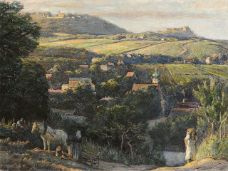 Weinlese in Grinzing, um 1920
