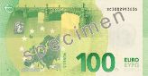 100-Euro-Banknoten Rückseite Specimen