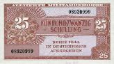 25 Schilling 1944 - Rückseite