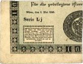 1/4 Gulden = 15 Kreuzer (1848)