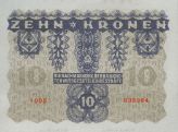 10 Kronen 1922 - Rückseite