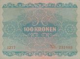 100 Kronen 1922 - Rückseite