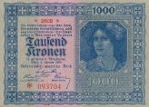 1000 Kronen 1922 - Vorderseite