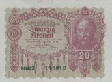 20 Kronen 1922 - Vorderseite