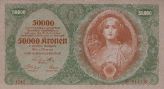 50.000 Kronen 1922 - Vorderseite