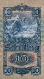 10 Schilling 1933 - Rückseite