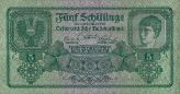 5 Schillinge 1925 - Vorderseite