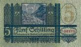 5 Schilling 1927 - Rückseite