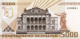 5000 Schilling 1988 - Rückseite