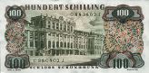 100 Schilling 1960 - Rückseite