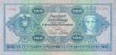 100 Schilling, Österreich, Oesterreichische Nationalbank, 2. Jänner 1925 (erste Schilling-Banknote)