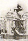 Fritz Hager – Leopoldsbrunnen vor der Hofburg Innsbruck