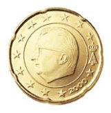 20 cent, Belgium, first series