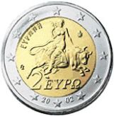 2 euro, Greece