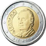 2 euro, Spain, first series