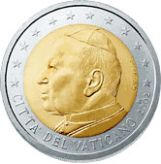 2 euro, Vatican, first series