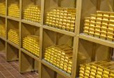 Gold bars in safe