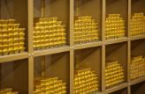 Gold bars in safe