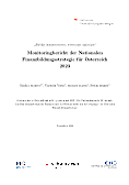 Monitoringbericht Finanzbildungsstrategie
