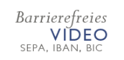 Barrierefreies Video "Überweisung SEPA, IBAN, BIC"