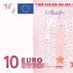 Teil einer 10-Euro-Banknote