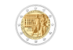 Österreichische 2‑Euro‑Gedenkmünze 2016 ‚200 Jahre OeNB‘ mit klassizistischer Bankfassade und Lorbeerzweigen.