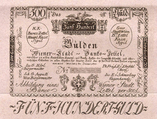 Wiener Stadt-Banco – Note - Oesterreichische Nationalbank (OeNB)