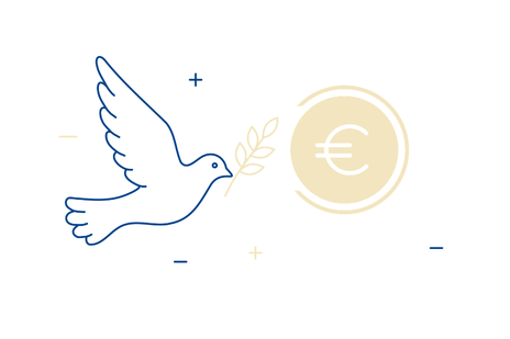 , Der Euro ist ein Friedensprojekt und das greifbarste Symbol der europäischen Integration. 